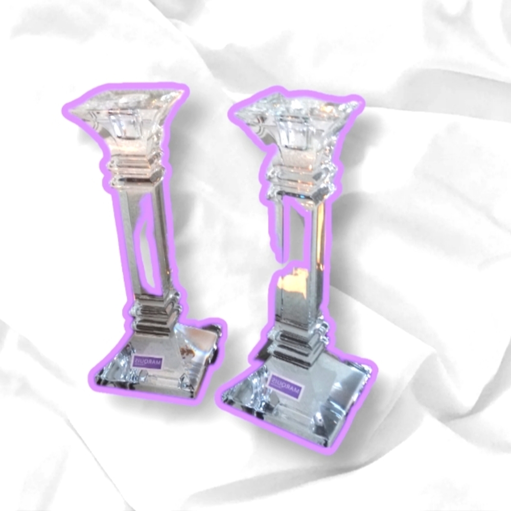 Waterford Marquis 10in Candlesticks Brand New Signed